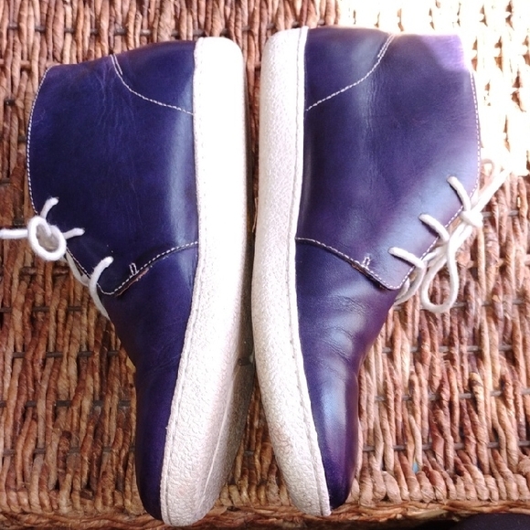 Cole Hann Men's Purple Leather Shoes, Bootie Style - Picture 4 of 9
